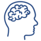 Icon of a person's head and brain